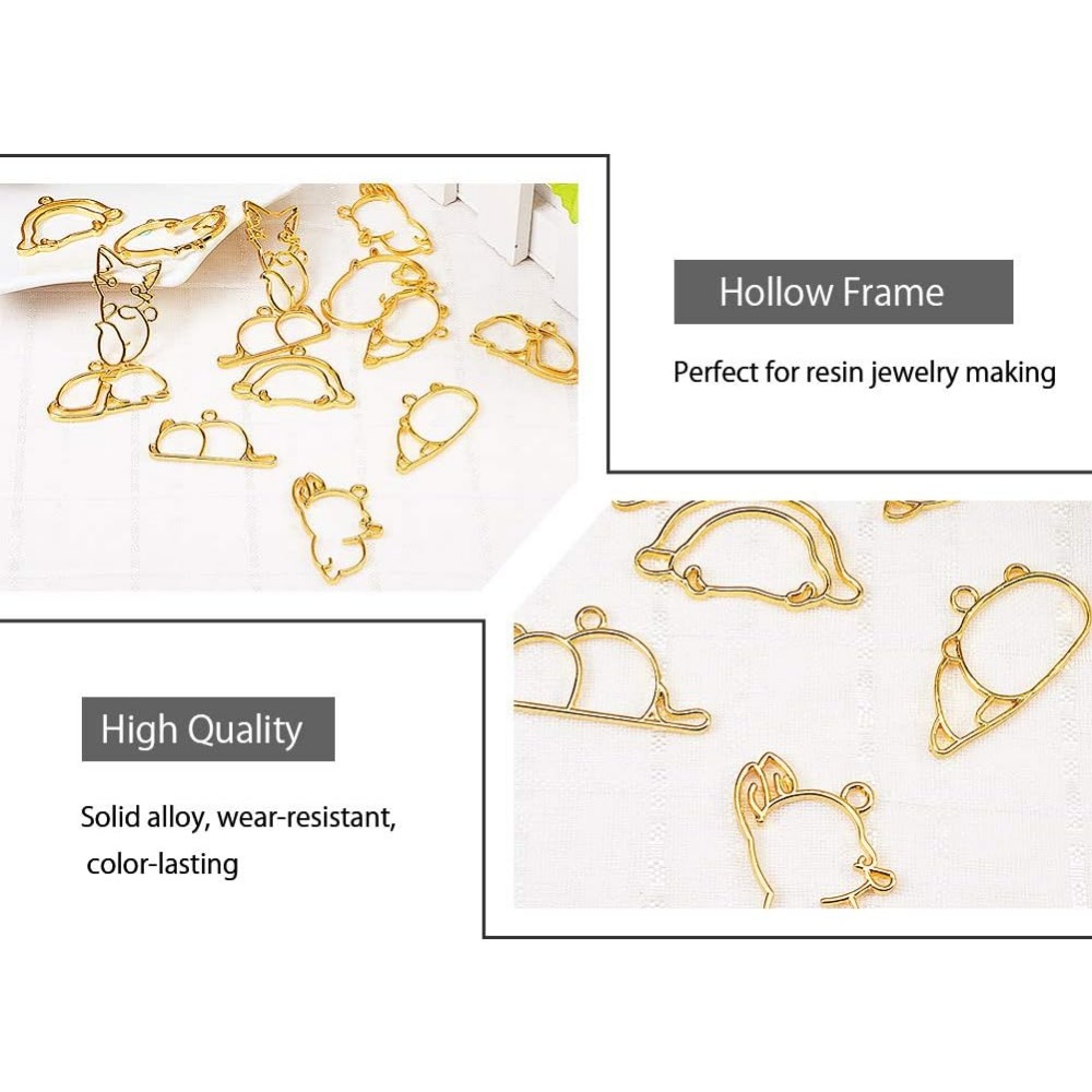14 pezzi di ciondoli con casto - Resin Jewelry Kit recensione e prezzo